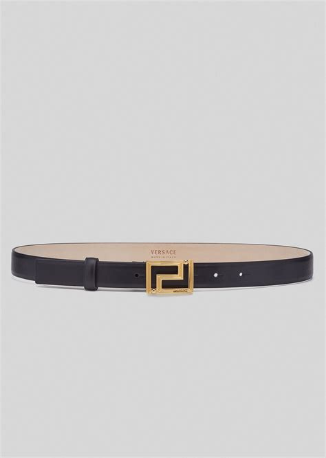 versace meander belt|versace leather belt.